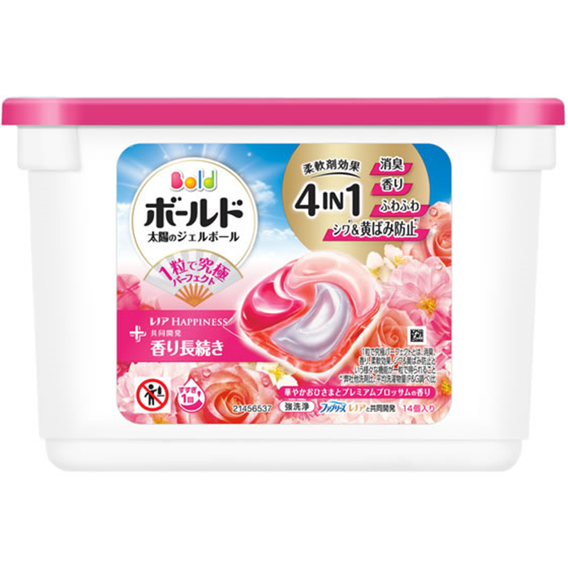P&Gジャパン ボールド 太陽のジェルボール 4in1 華やかおひさ 1個（ご注文単位1個）【直送品】