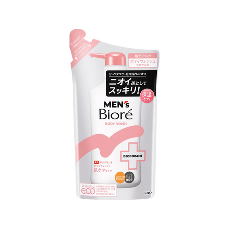 KAO メンズビオレ 薬用デオドラントボディウォッシュ 肌ケア つめかえ 1個(ご注文単位1個)【直送品】