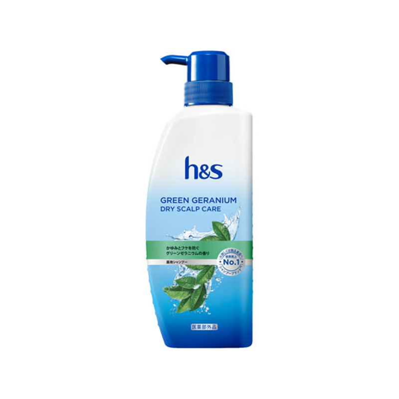 P&Gジャパン h&s グリーンゼラニウム ドライスカルプケア 薬用シャンプー 3 1個（ご注文単位1個）【直送品】