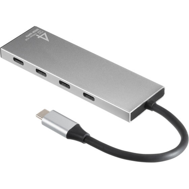 サンワサプライ USB 10Gbps TypeCハブ 4ポート USB-10TCP38SV 1個（ご注文単位1個）【直送品】