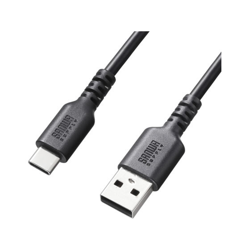 サンワサプライ USB 2.0 Type-Cケーブル C-A・ストレート 2m KU-CA20T 1本（ご注文単位1本）【直送品】