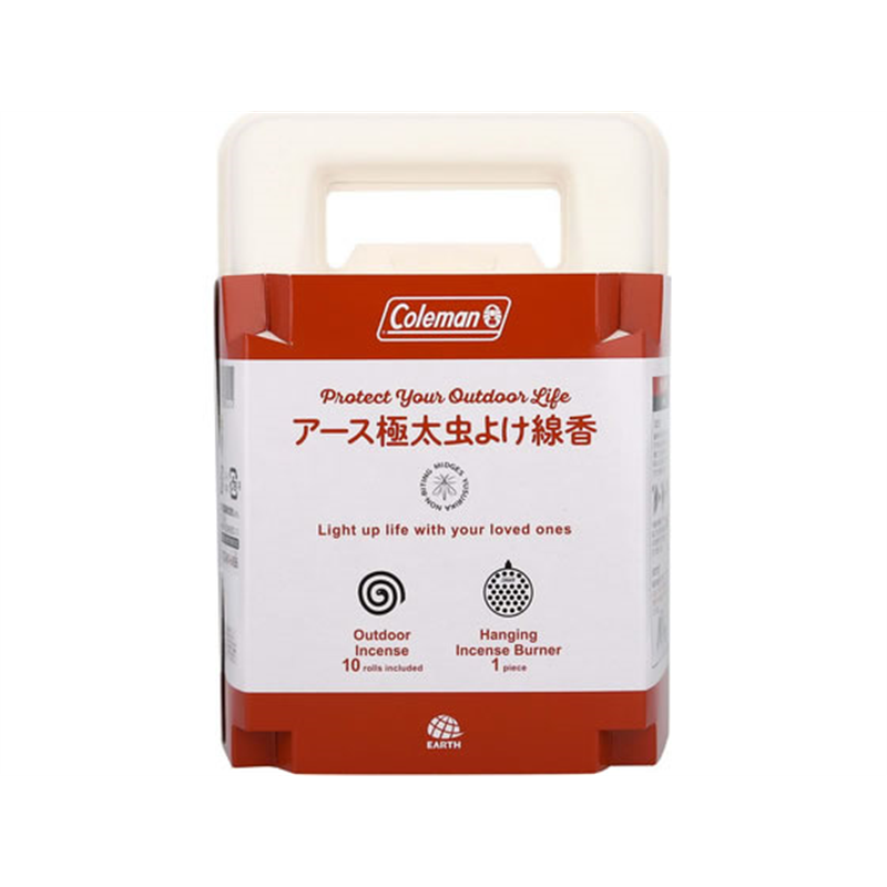 アース製薬 アース極太虫よけ線香 コールマン 10巻入 吊り下げ式 1セット（ご注文単位1セット）【直送品】