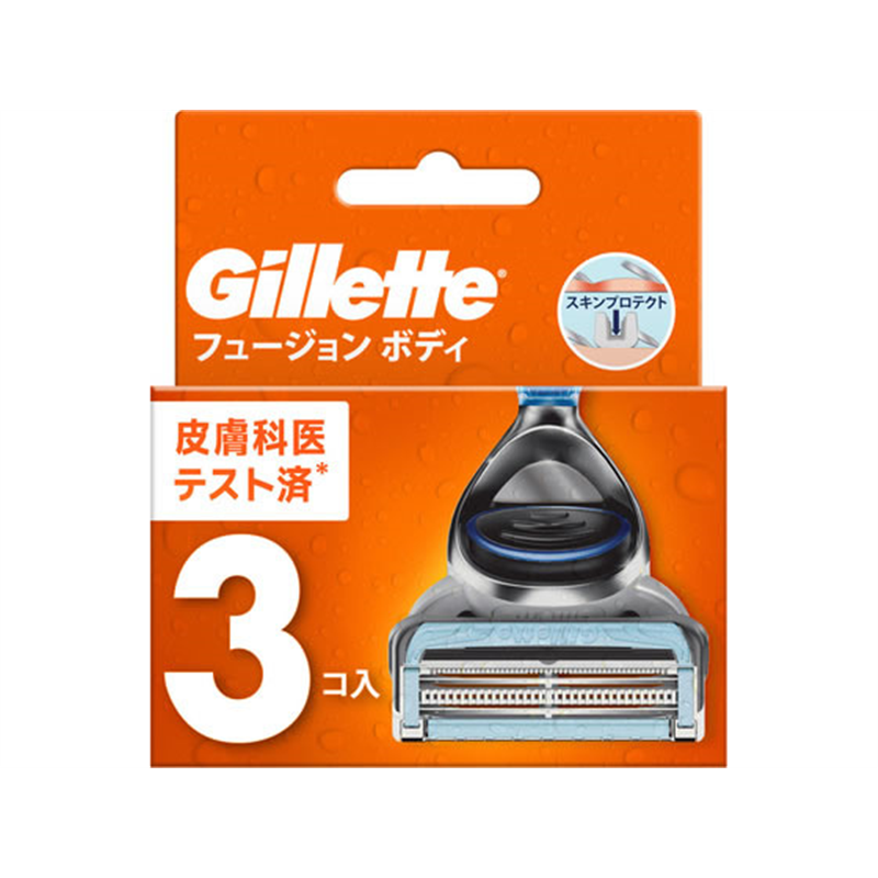 P&G ジレットフュージョン ボディ 替刃 3個 1個(ご注文単位1個)【直送品】