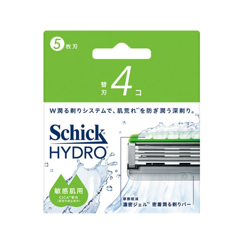 シック・ジャパン ハイドロ 敏感肌 替刃 4個 1パック(ご注文単位1パック)【直送品】