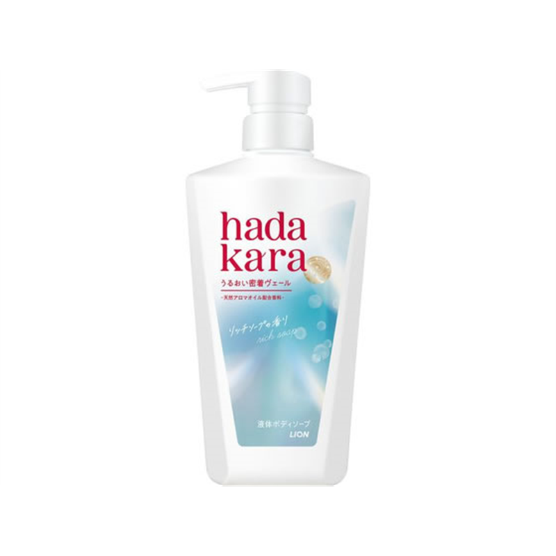 ライオン hadakara モイストボディケアソープ 液体 リッチソープ 本体 48 1個(ご注文単位1個)【直送品】