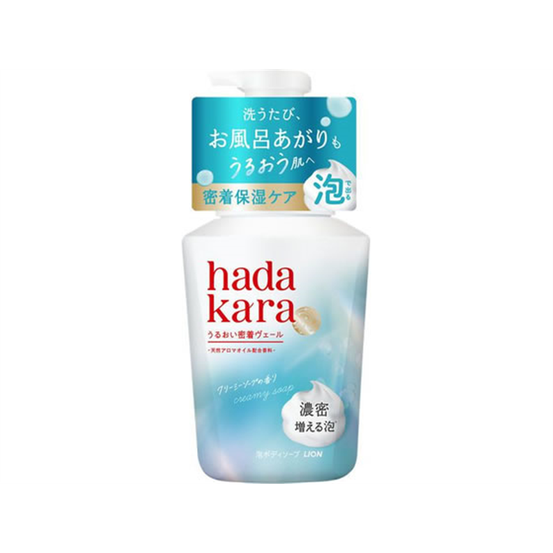 ライオン hadakara モイストボディケアソープ 泡 クリーミーソープ 本体 54 1個(ご注文単位1個)【直送品】