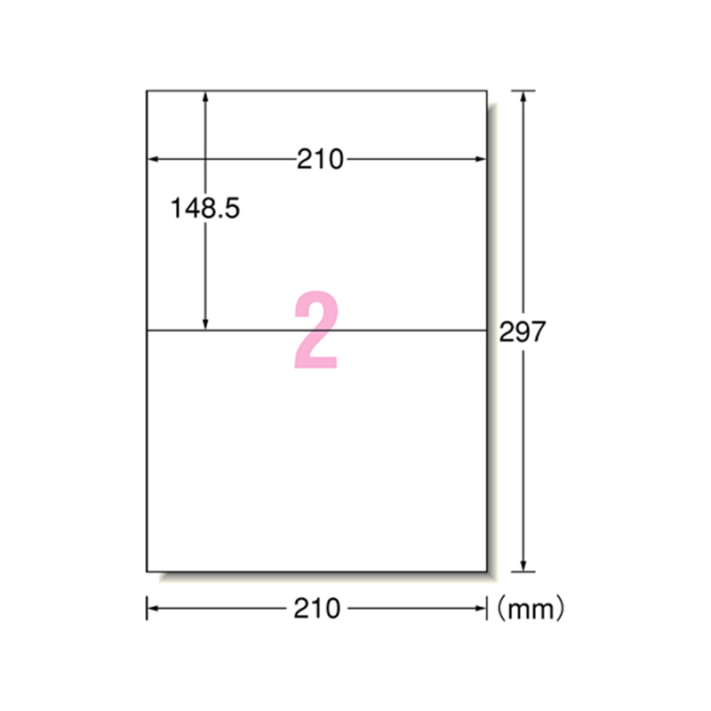 エーワン レーザープリンタラベル GHS用 耐水紙・ホワイト A4 2面 32802 1冊(ご注文単位1冊)【直送品】