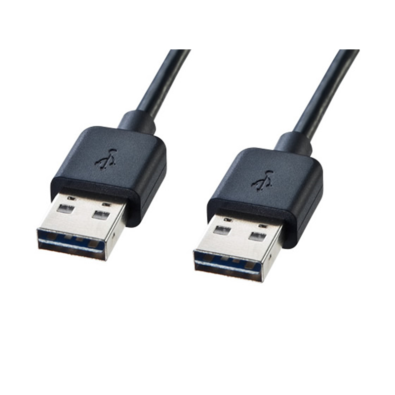サンワサプライ USBケーブル A-A 1m ブラック KU-RAA1 1本（ご注文単位1本）【直送品】