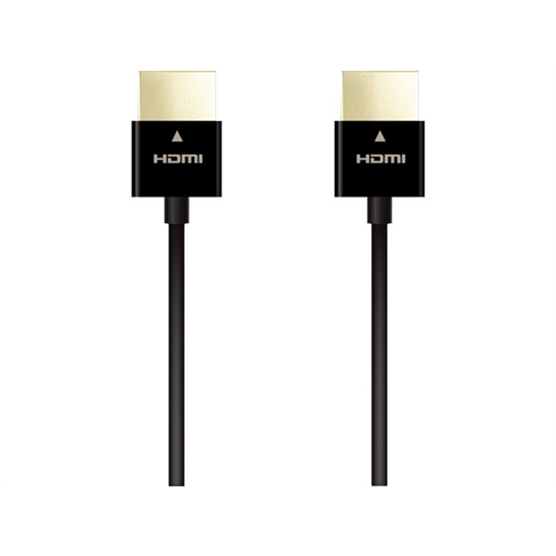 エレコム イーサネット対応スーパースリムHDMIケーブル 2m DH-HD14SS20BK 1個（ご注文単位1個）【直送品】