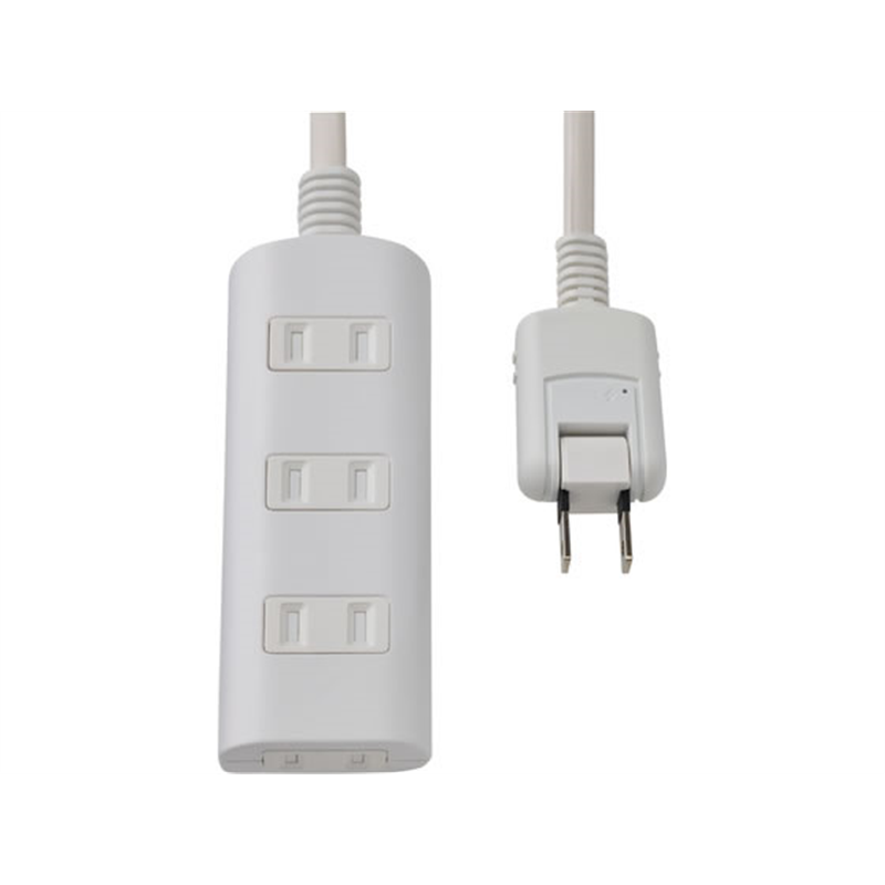 朝日電器 耐雷タップラン 4個口 2m ホワイト WBT-N4020SB(W) 1個（ご注文単位1個）【直送品】