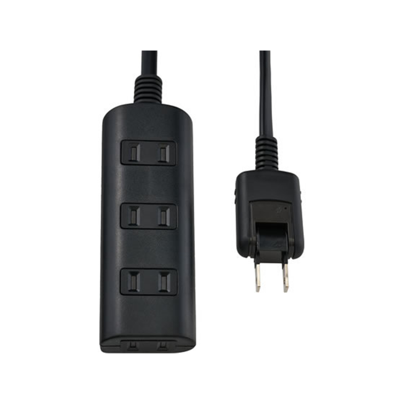 朝日電器 耐雷タップラン 4個口 3m ブラック WBT-N4030SB(BK) 1個（ご注文単位1個）【直送品】