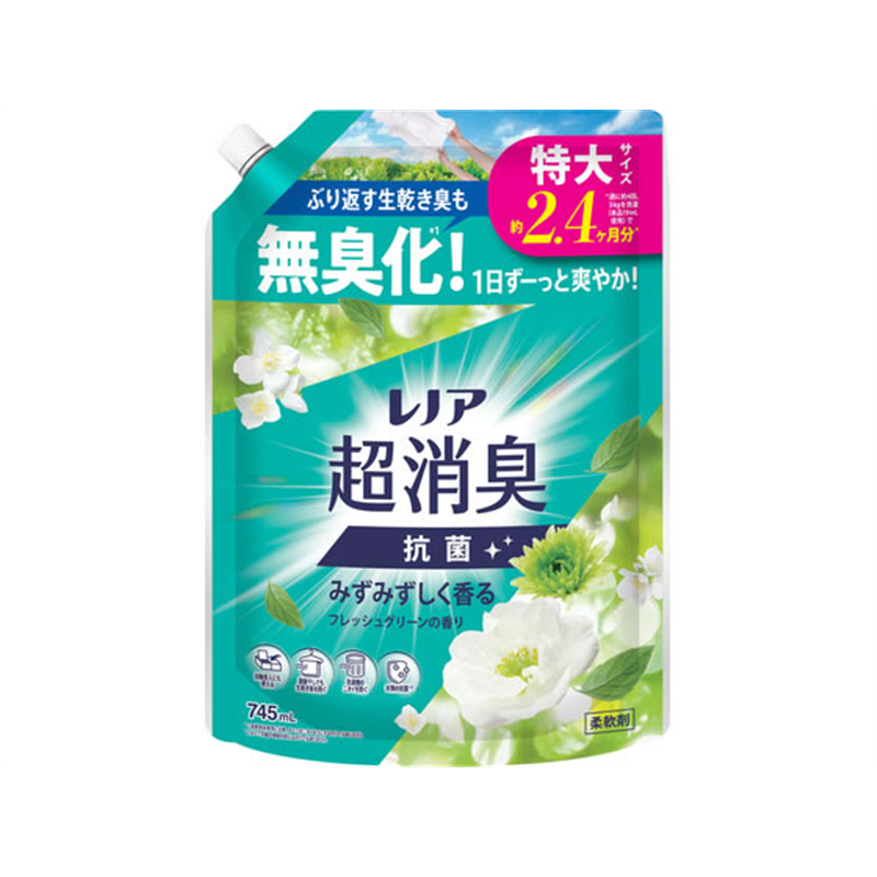 P&G レノア超消臭抗菌 フレッシュグリーン 詰替 特大 745mL 1個（ご注文単位1個）【直送品】