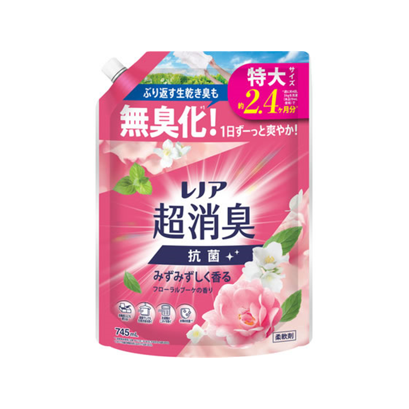 P&G レノア超消臭抗菌 フローラルブーケ 詰替 特大 745mL 1個（ご注文単位1個）【直送品】