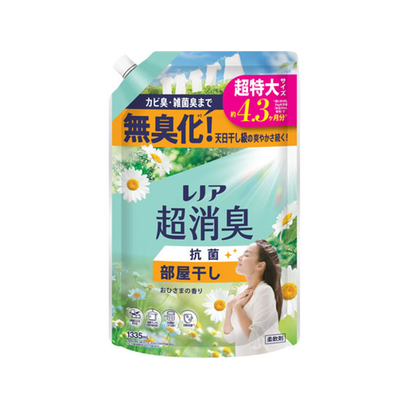 P&G レノア超消臭抗菌 部屋干し おひさまの香り 詰替 超 1個（ご注文単位1個）【直送品】