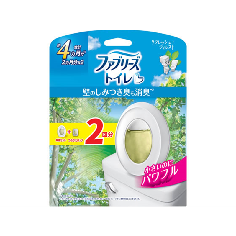 P&G ファブリーズ トイレ リフレッシュフォレスト 本体+詰替2個 1パック（ご注文単位1パック）【直送品】