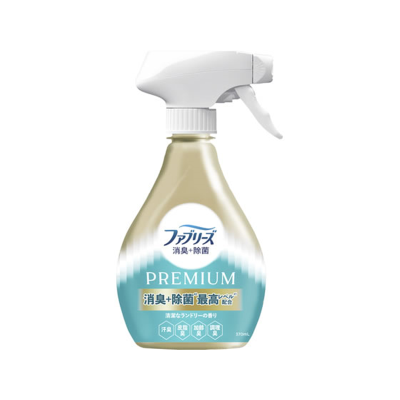 P&G ファブリーズ プレミアム 清潔なランドリーの香り 本体 370mL 1本（ご注文単位1本）【直送品】