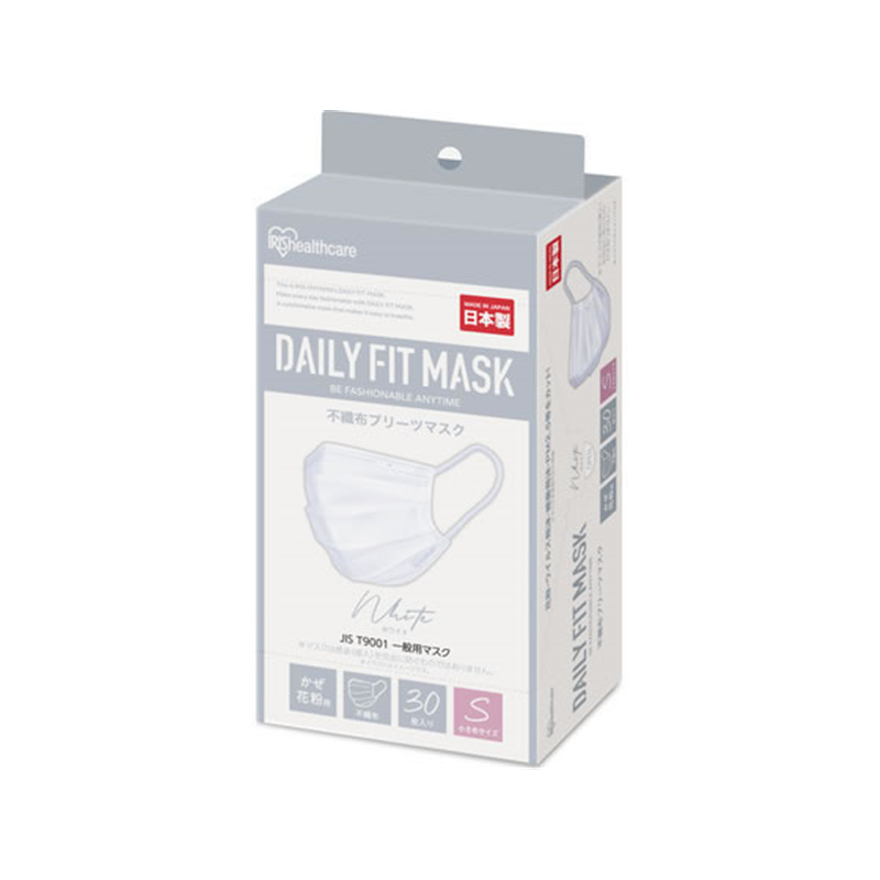 アイリス DAILY FIT MASK 小さめ 30枚 ホワイト PN-DC30SW 1箱（ご注文単位1箱）【直送品】