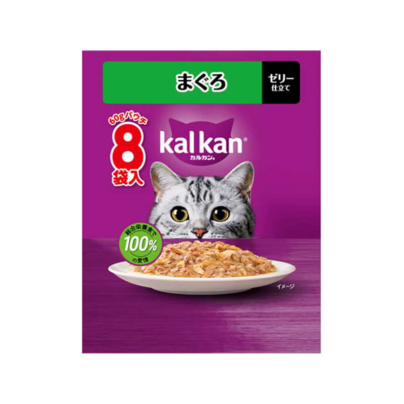マースジャパン カルカンパウチ まぐろ 60g×8袋 1パック(ご注文単位1パック)【直送品】