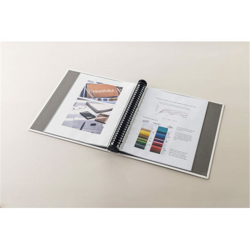 ライオン事務器 バインダー A4 ホワイト(W)BD-553 1冊（ご注文単位1冊）【直送品】
