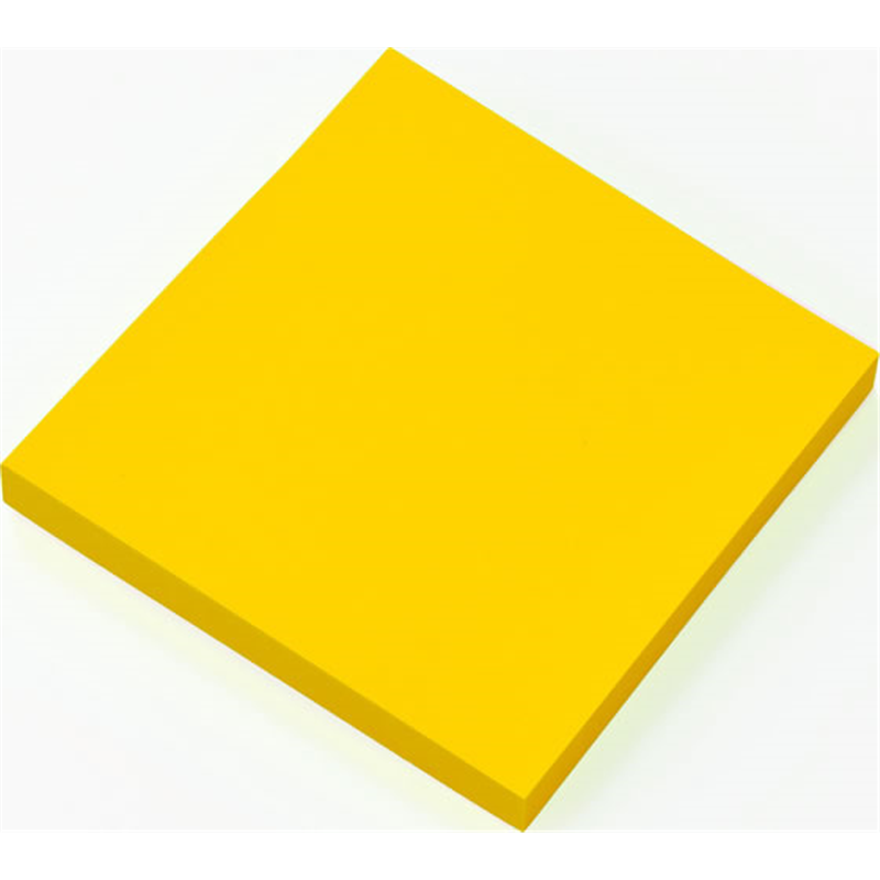 ビュートン メモる 全面粘着ふせん 75×75mm イエロー 100枚ZN-75-Y 1冊(ご注文単位1冊)【直送品】