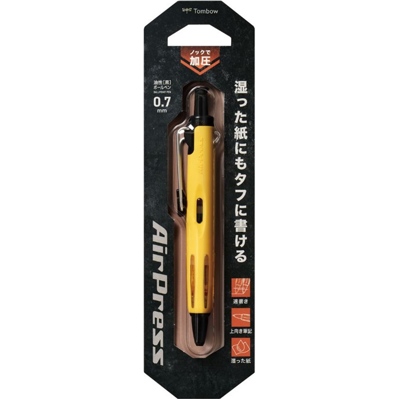 トンボ鉛筆 油性ボールペン エアプレス イエローBC-APN52 1本(ご注文単位1本)【直送品】