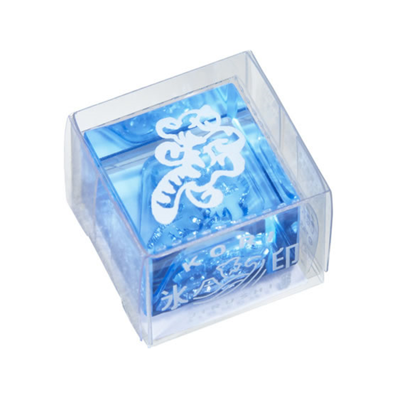キングジム 透明スタンプ 氷印 ゴキゲンCLSAC22-002 1個（ご注文単位1個）【直送品】