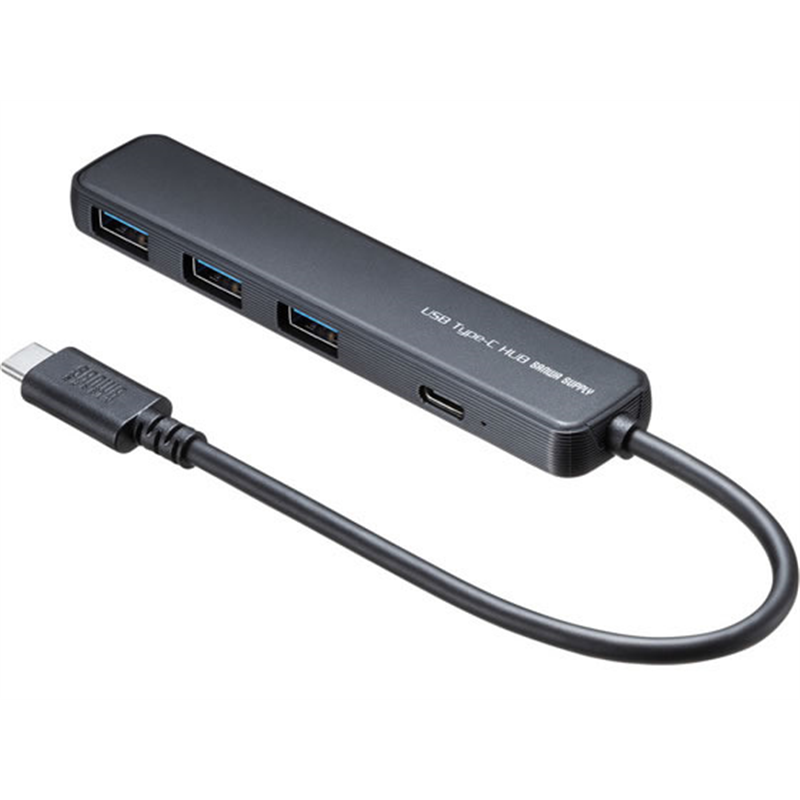 サンワサプライUSB 5Gbps Type-Cハブ(4ポート・PD対応)USB-5TCP35BK 1個（ご注文単位1個）【直送品】