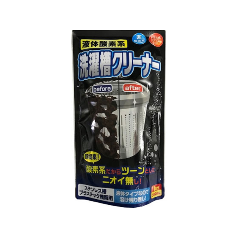 ロケット石鹸 液体酸素系 洗濯槽クリーナー 1回分 390mL 1個（ご注文単位1個）【直送品】