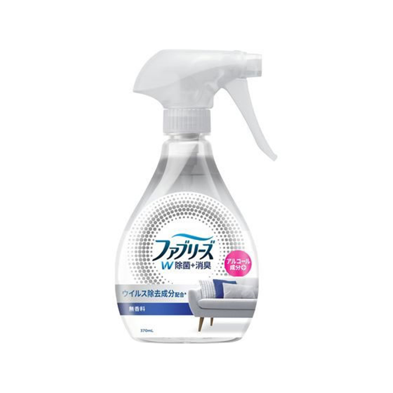 Ｐ＆Ｇ ファブリーズW除菌 無香料 アルコール成分入 本体 370mL 1本（ご注文単位1本）【直送品】