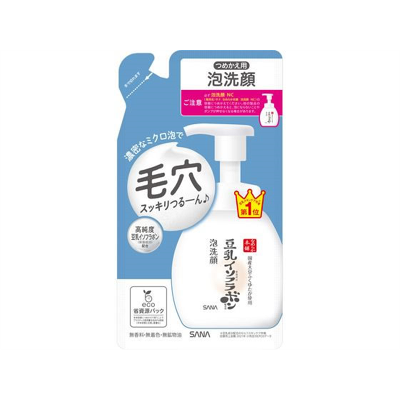 常盤薬品工業SANA なめらか本舗 泡洗顔NC 詰替180mL 1個（ご注文単位1個）【直送品】