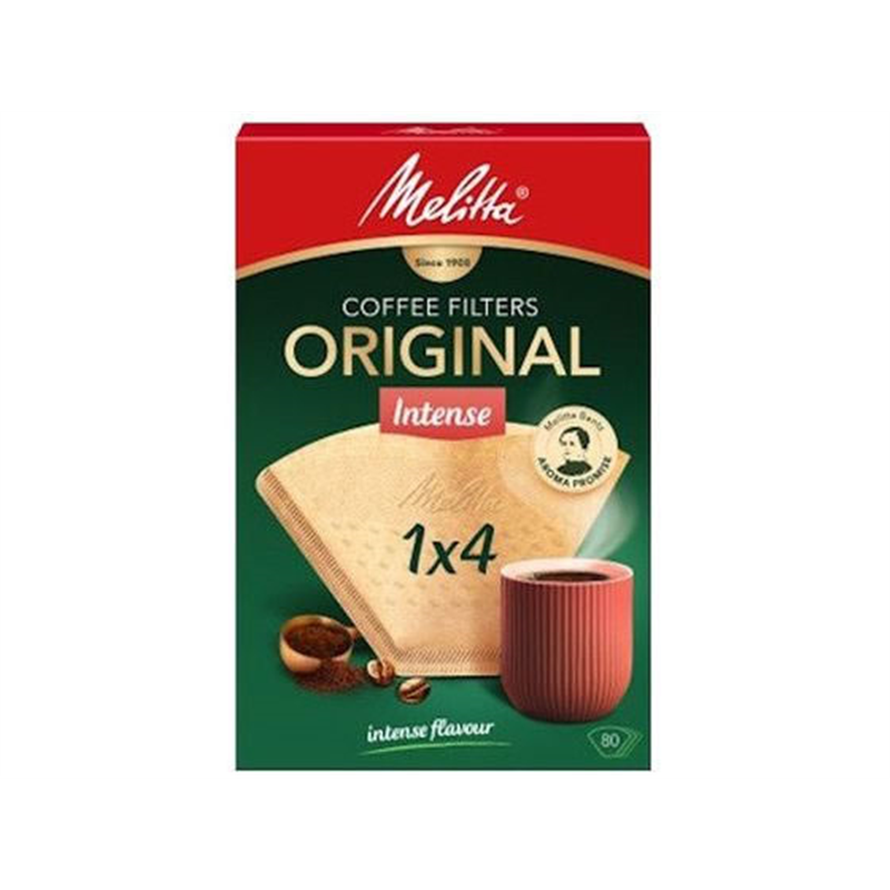 メリタオリジナル インテンス 1×4 ナチュラルブラウン 80枚PI1×4NB 1箱（ご注文単位1箱）【直送品】