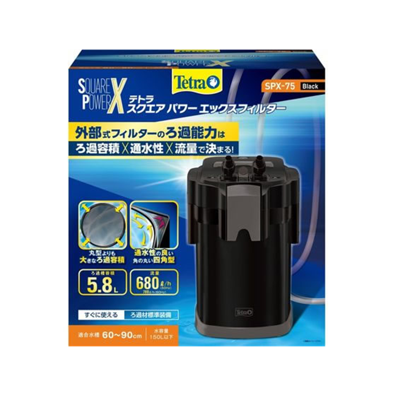 スペクトラムブランズジャパンテトラ スクエアパワーエックスフィルター SPX-7578101 1個（ご注文単位1個）【直送品】