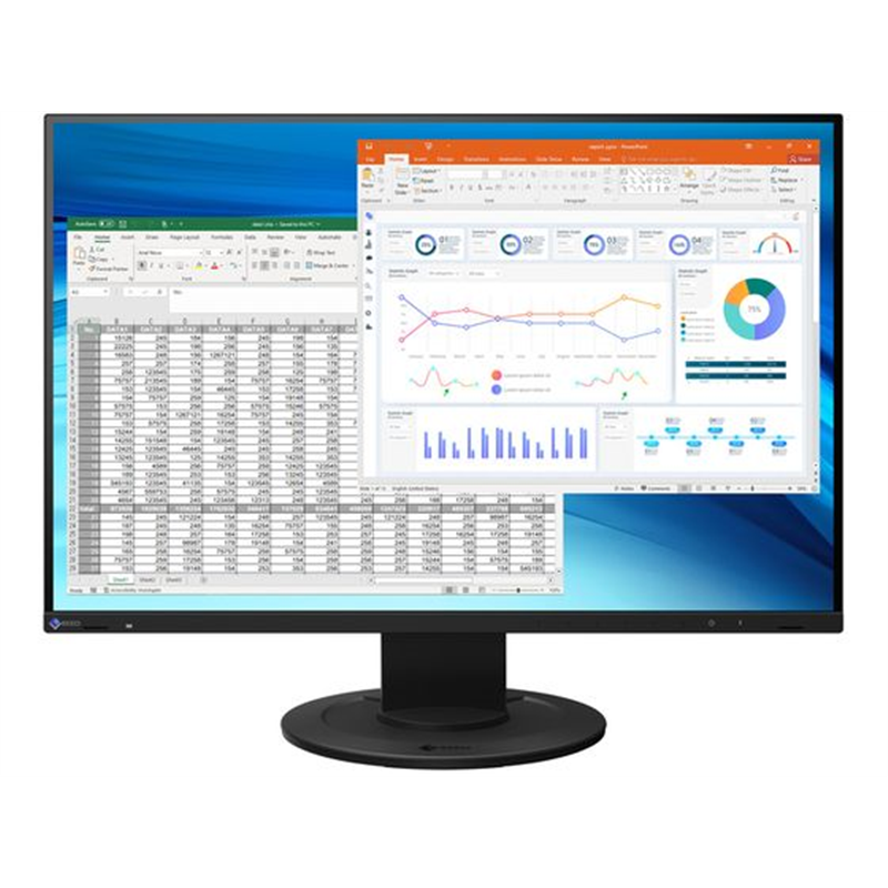 EIZO FlexScan 24.1型 カラー液晶モニター 黒EV2410R-BK 1台(ご注文単位1台)【直送品】