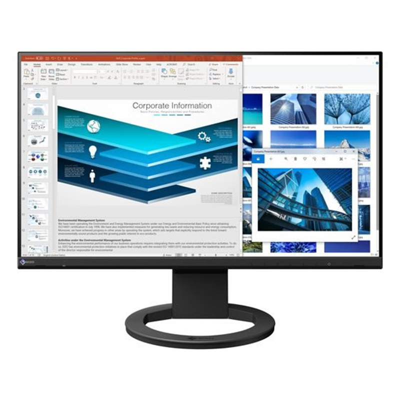 ＥＩＺＯ 液晶ディスプレイ 23.8型 ニュースタンダード ブラックEV2480-ZBK 1台（ご注文単位1台）【直送品】