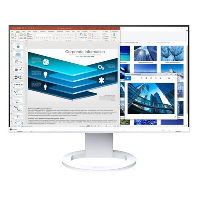 ＥＩＺＯ 液晶ディスプレイ 23.8型 ニュースタンダード ホワイトEV2480-ZWT 1台（ご注文単位1台）【直送品】