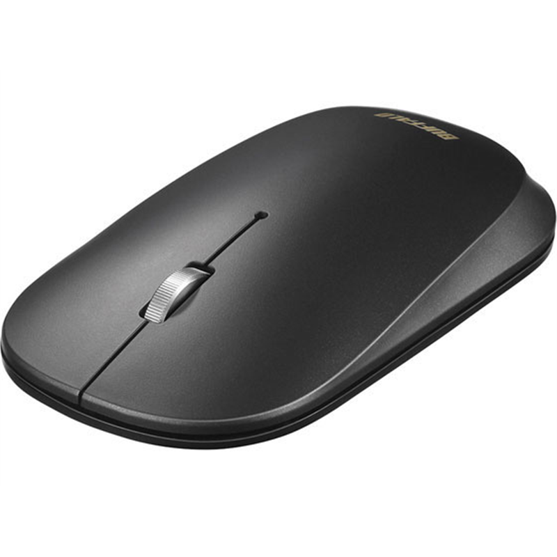 バッファロー 薄型3ボタン無線BlueLEDマウス ブラックBSMBW330NBK 1個（ご注文単位1個）【直送品】