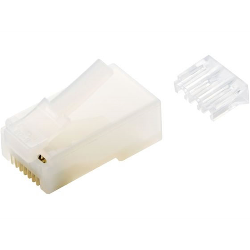 エレコム RJ45コネクタCat6 10個 ハーフクリアLD-6RJ45T10/T2 1パック（ご注文単位1パック）【直送品】