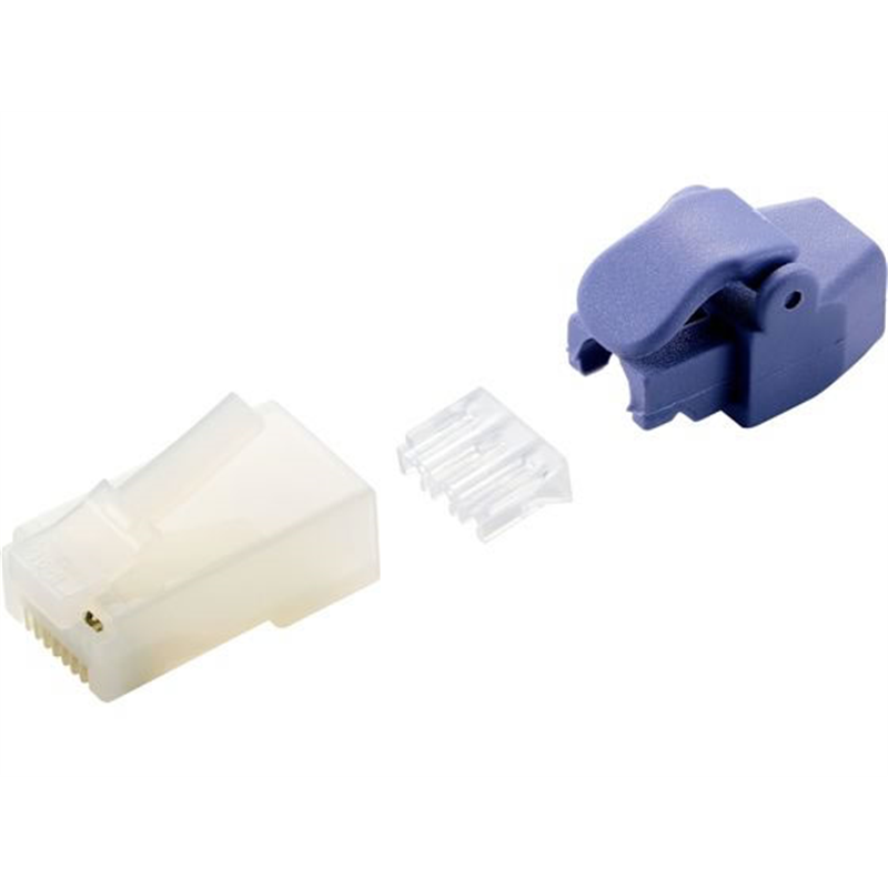 エレコム RJ45コネクタCat6 10個 保護 ハーフクリアLD-6RJ45T10/TP2 1パック（ご注文単位1パック）【直送品】
