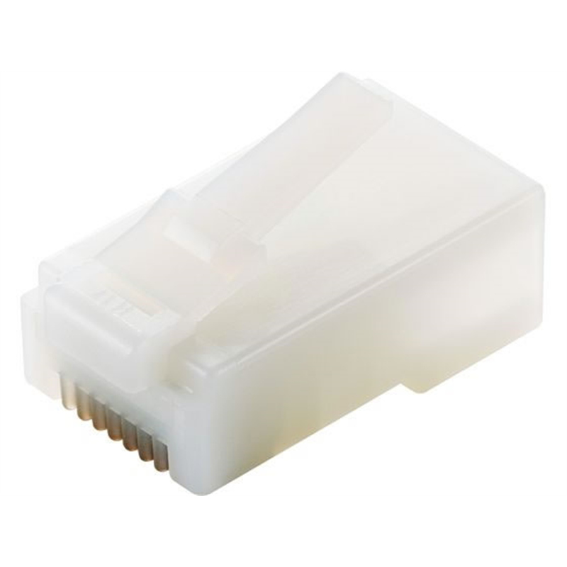 エレコム RJ45コネクタCat5e 10個 金メッキ ハーフクリアLD-RJ45T10/T2 1パック（ご注文単位1パック）【直送品】