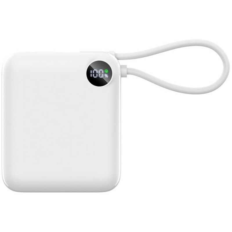 Lazos コンパクトモバイルバッテリー 10000mAh PD対応 ホワイトL-MC-1 1個（ご注文単位1個）【直送品】
