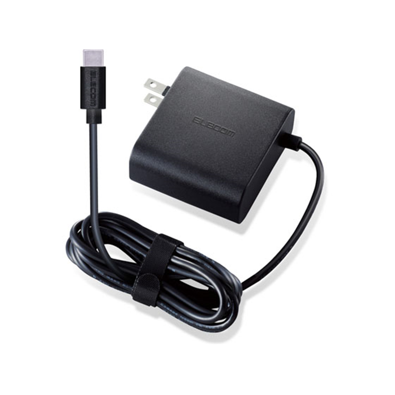 エレコム PD対応 USB AC充電器 PD65WACDC-PD0465BK 1個(ご注文単位1個)【直送品】