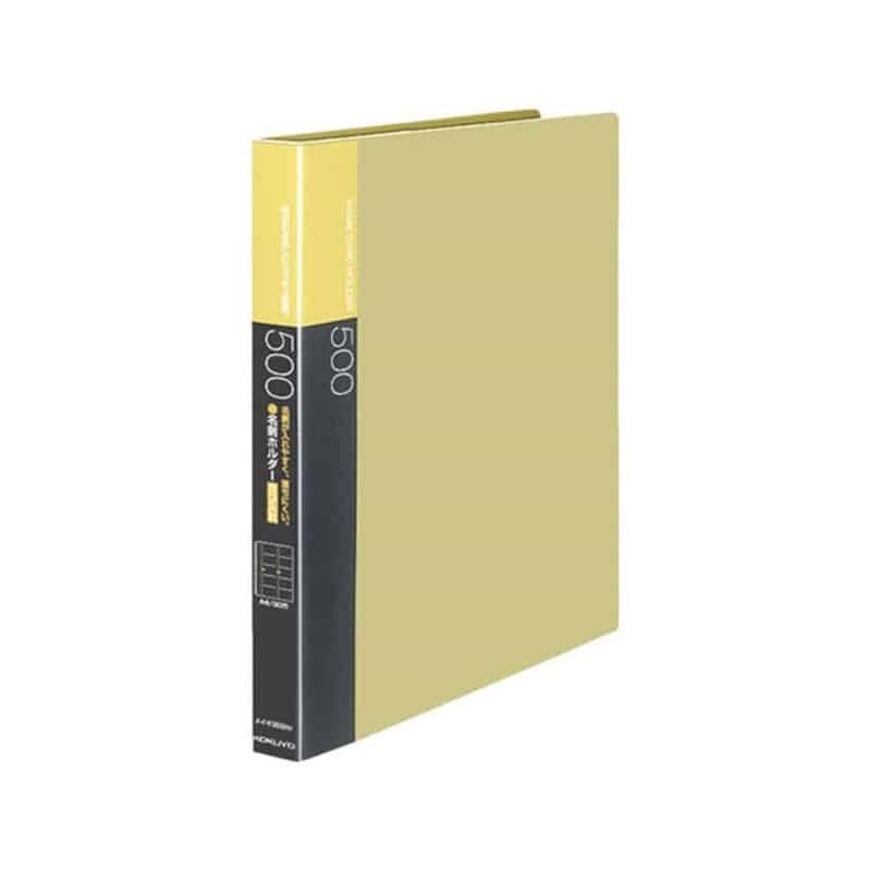 コクヨ 名刺ホルダー(差替式)500名収容 黄メイ-F355NY 1冊（ご注文単位1冊）【直送品】