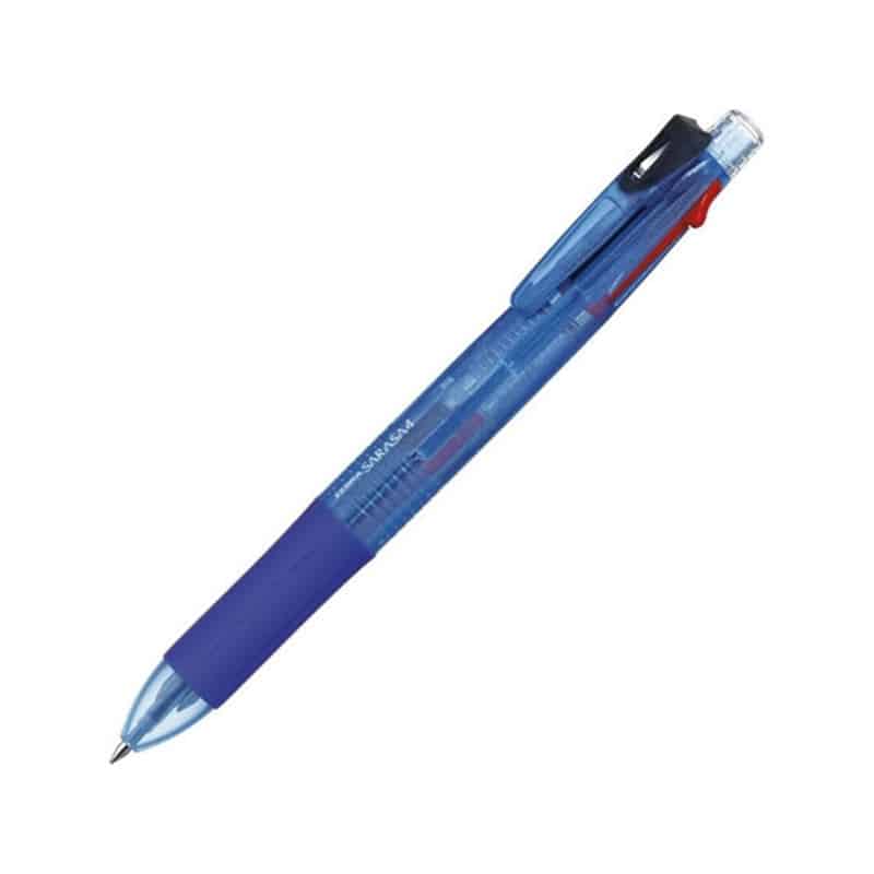 ゼブラ 多色ボールペン サラサ4 青軸J4J1-BL 1本（ご注文単位1本）【直送品】