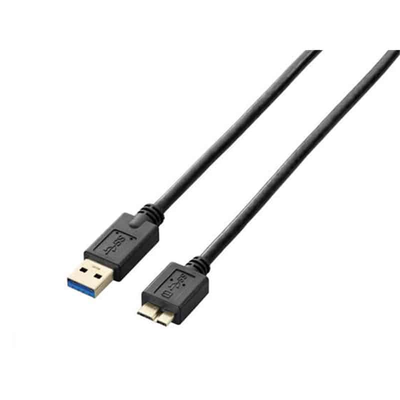 エレコム USB3.0ケーブル(A-microB) 2m ブラックUSB3-AMB20BK 1本（ご注文単位1本）【直送品】