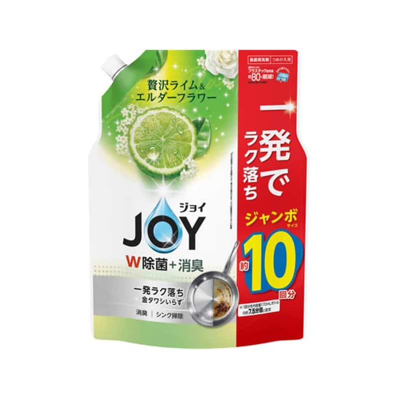 Ｐ&Ｇ 除菌ジョイコンパクト 贅沢ライム&エルダーフラワーの香り 替 ジャンボ 1300mL 1個（ご注文単位1個）【直送品】