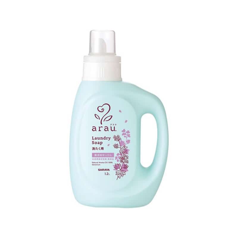 サラヤ アラウ 洗たくせっけん ゼラニウム 本体 1200mL 1個(ご注文単位1個)【直送品】
