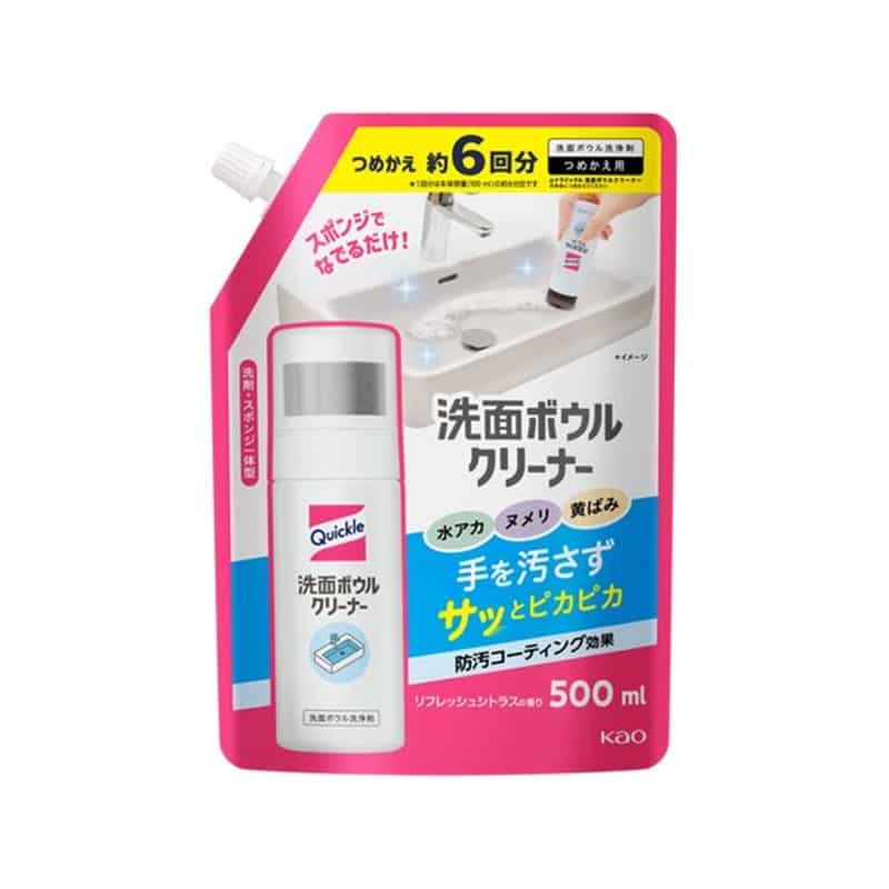 KAO クイックル 洗面ボウルクリーナー つめかえ用 500mL 1個（ご注文単位1個）【直送品】