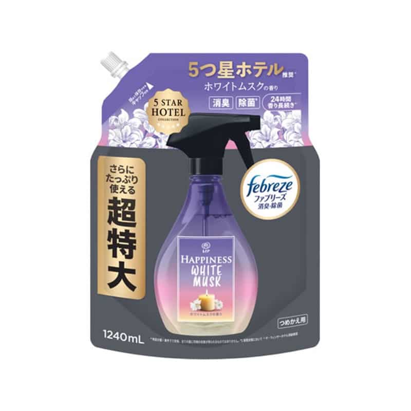 P&G レノアハピネスミスト ホワイトムスク 替 1240mL 1個(ご注文単位1個)【直送品】