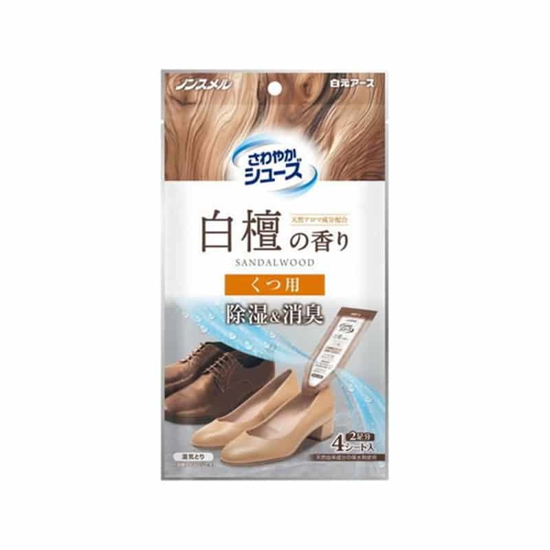 白元アース ノンスメル さわやかシューズ くつ用 白檀の香り 2足分 1パック（ご注文単位1パック）【直送品】