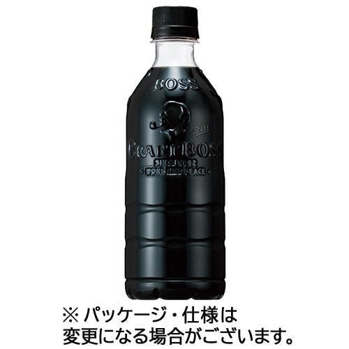 サントリー クラフトボス ブラック ラベルレス 500ml ペットボトル 48本/箱 ※軽（ご注文単位1箱）【直送品】